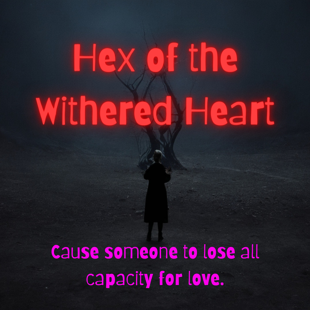 Hex of the Withered Heart - Powerful Black Magic Curse to Erase Love