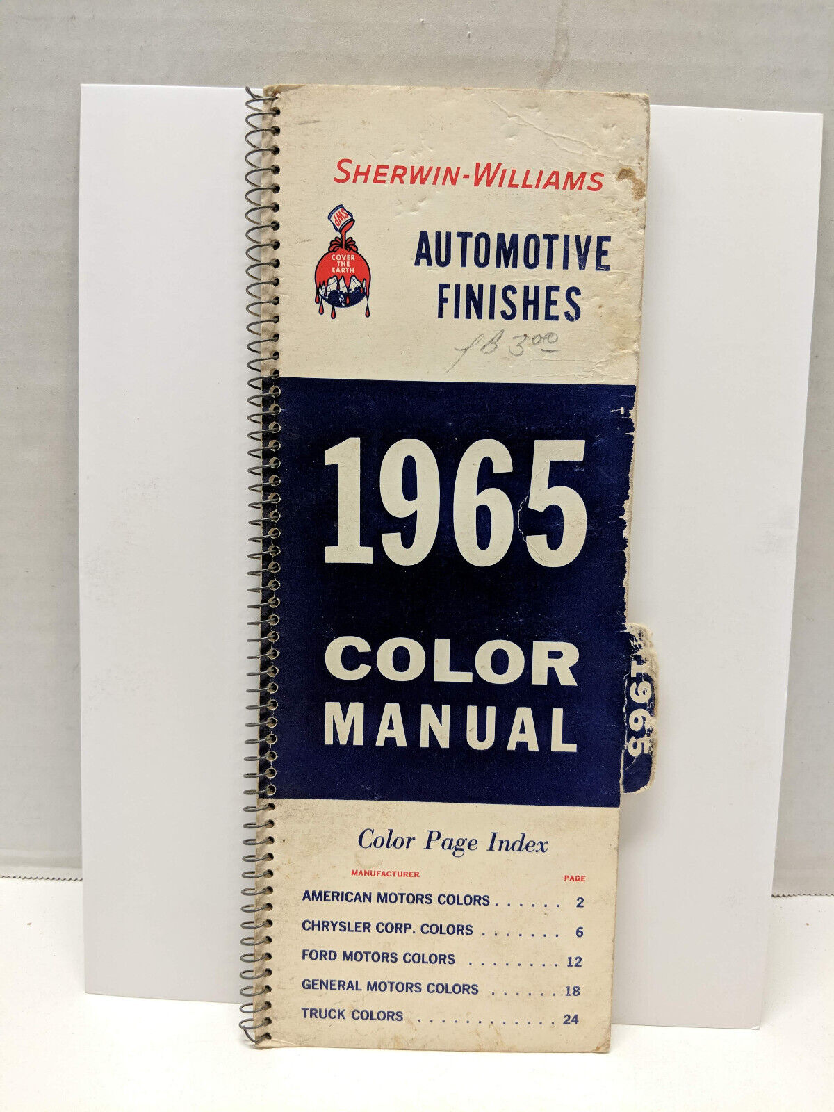 Sherwin Williams Automotive Finishes 1965 Color Manual AMC Chrysler Ford GM