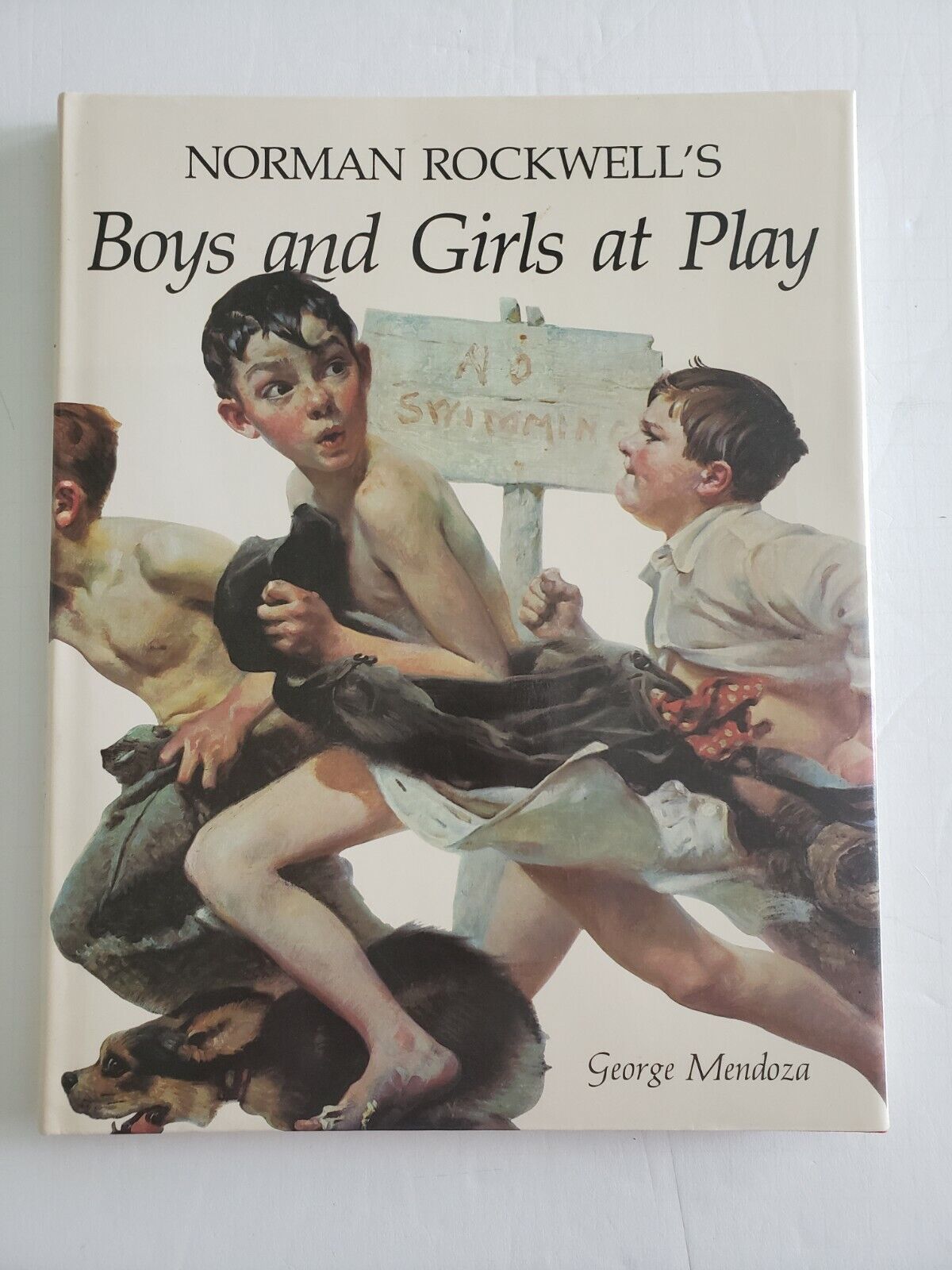 Signed Norman Rockwell Book BOYS AND GIRLS AT PLAY Letter Included