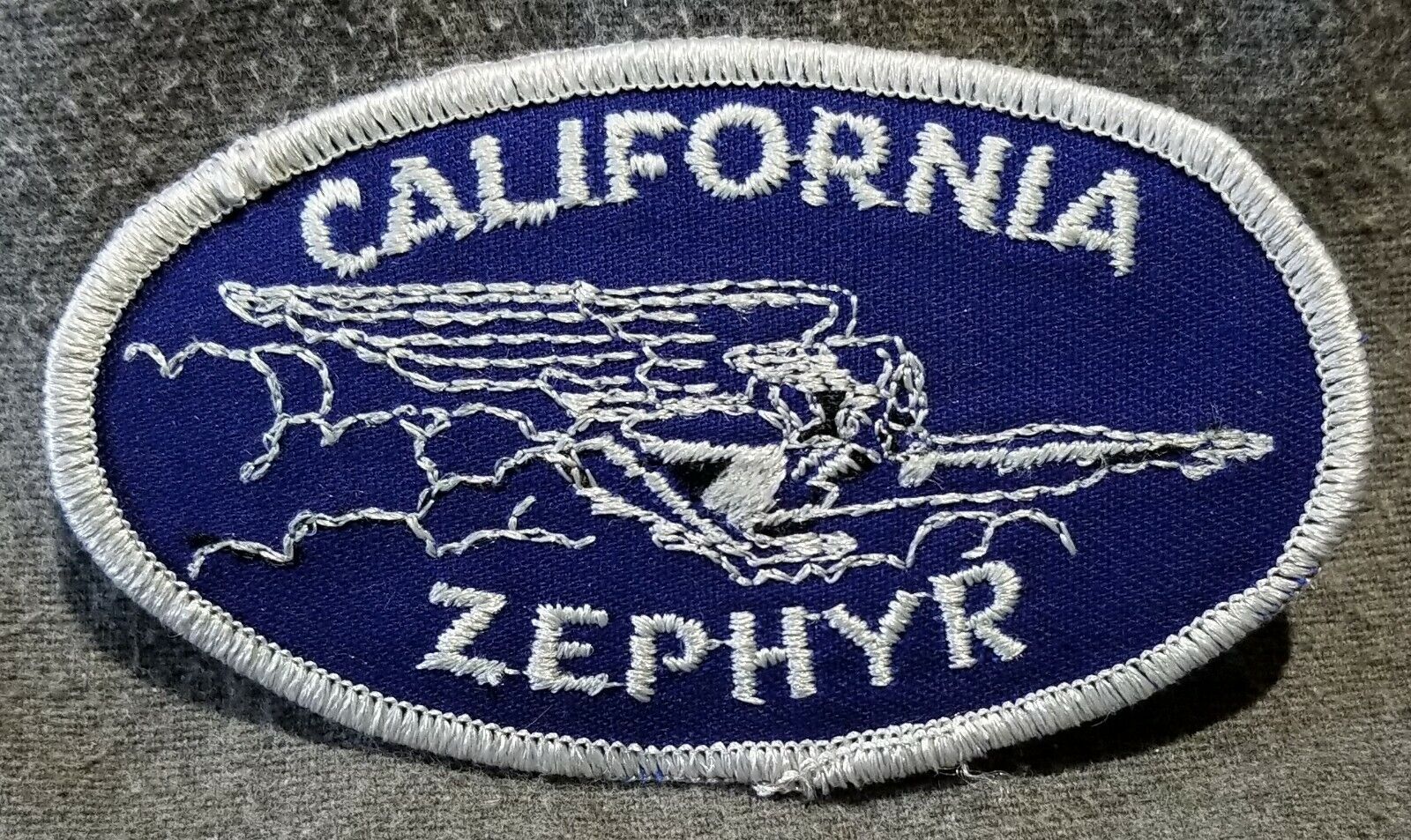 LMH PATCH Badge CALIFORNIA ZEPHYR Passenger Train ZEPHYRUS CB&Q D&RGW WP