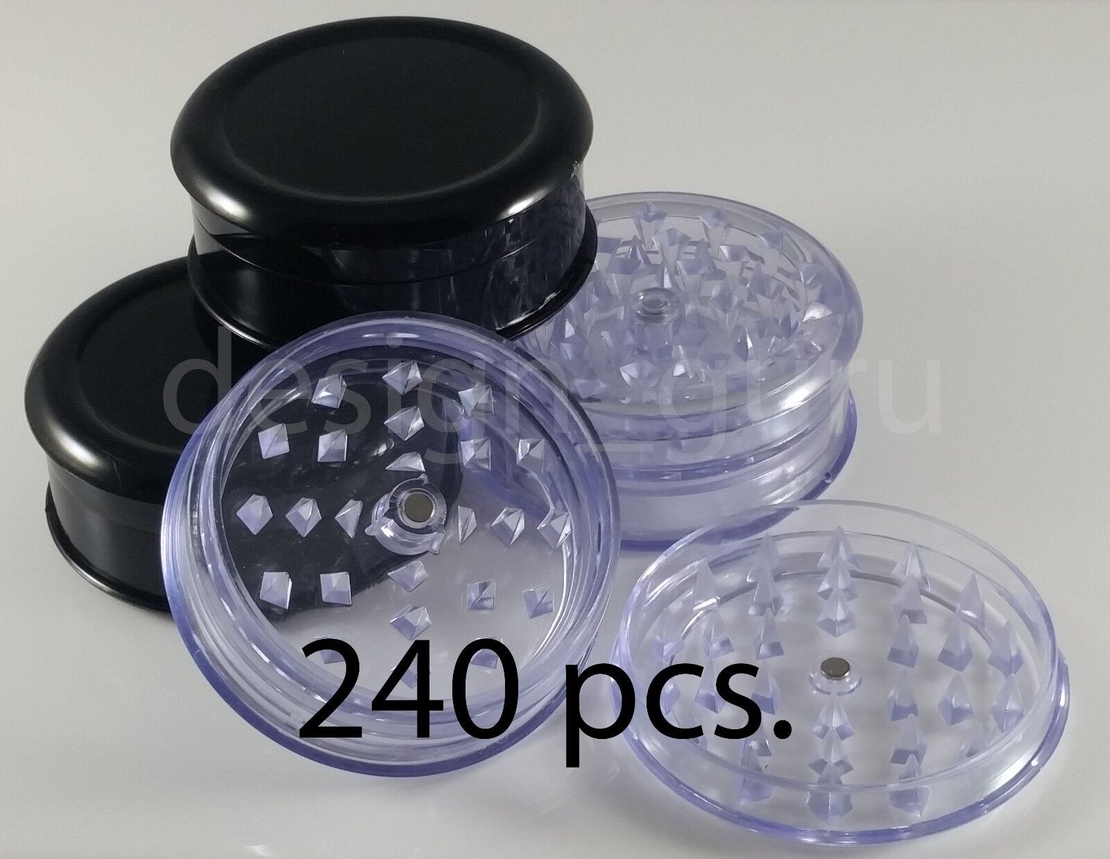 240 per case   Magnetic Herb Grinders w/ Storage Compartment 