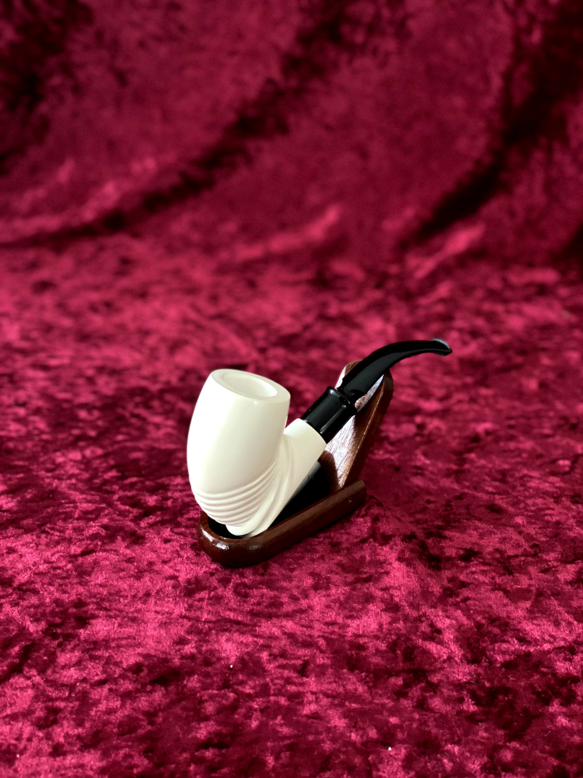 Turkish Block Classic Patterned-2 Meerschaum Pipe Hand Carved Same Day Dispatch