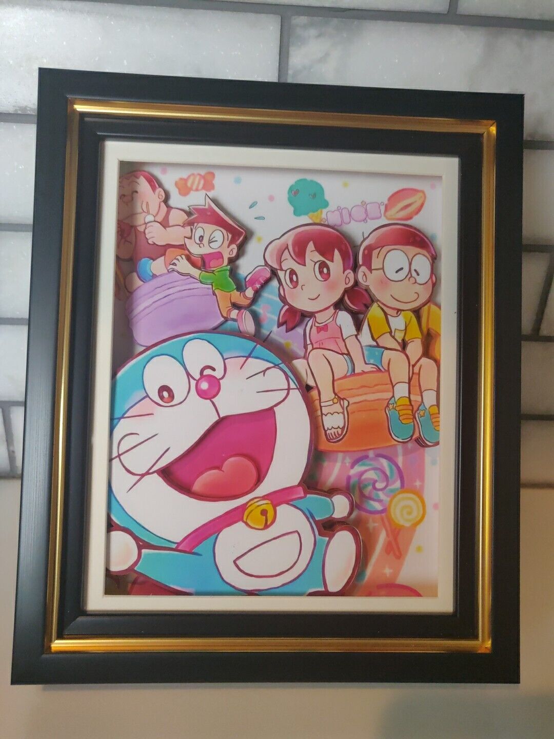 Doraemon 3D Frame Paper Art