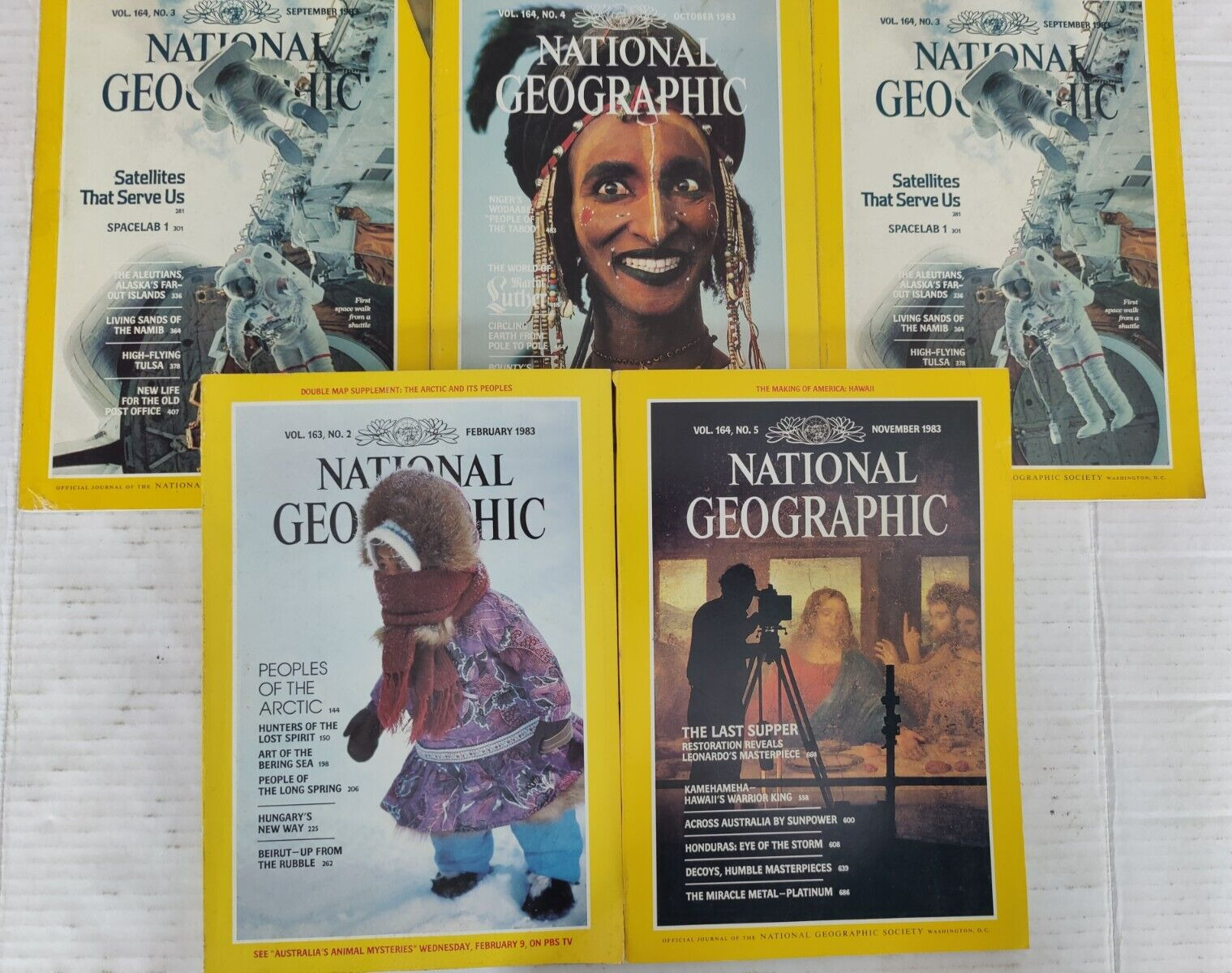 1983 National Geographic Magazine Lot of 5