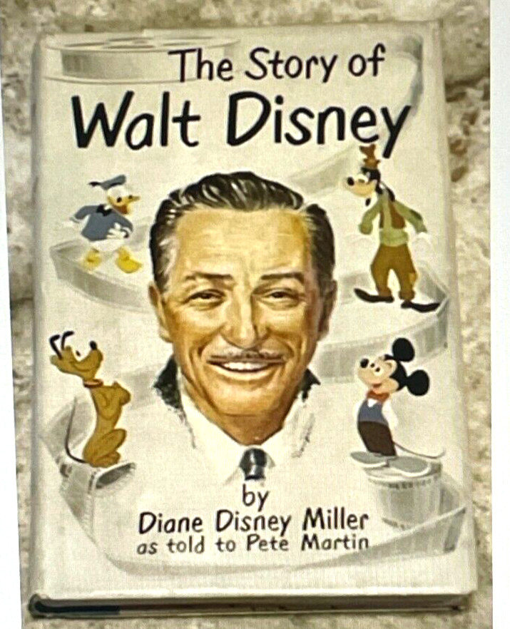 The Story Of Walt Disney By Diane Disney Miller 1957 1st Ed Signed by Disney