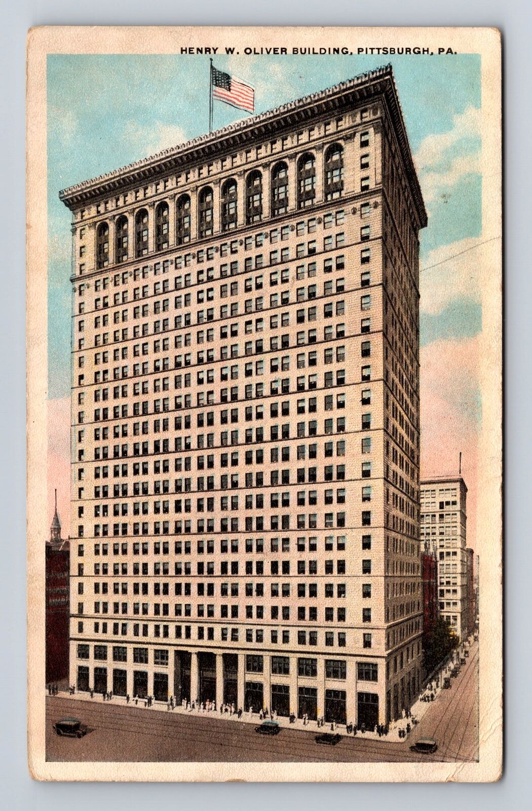 Pittsburgh PA-Pennsylvania, Henry W Oliver Building, Antique Vintage Postcard