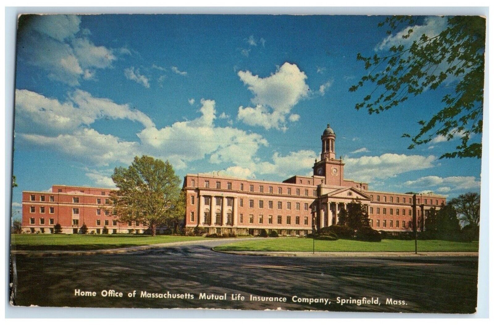 c1960 Home Office Massachusetts Mutual Insurance Company Springfield MA Postcard