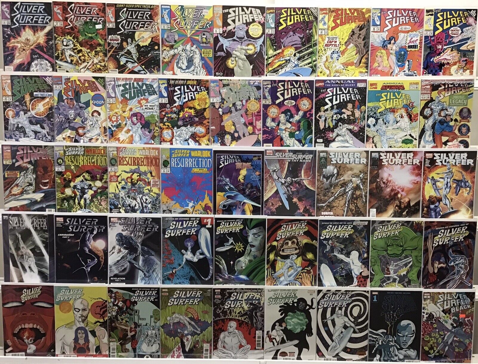 Marvel Comics - Silver Surfer - Comic Book Lot Of 45