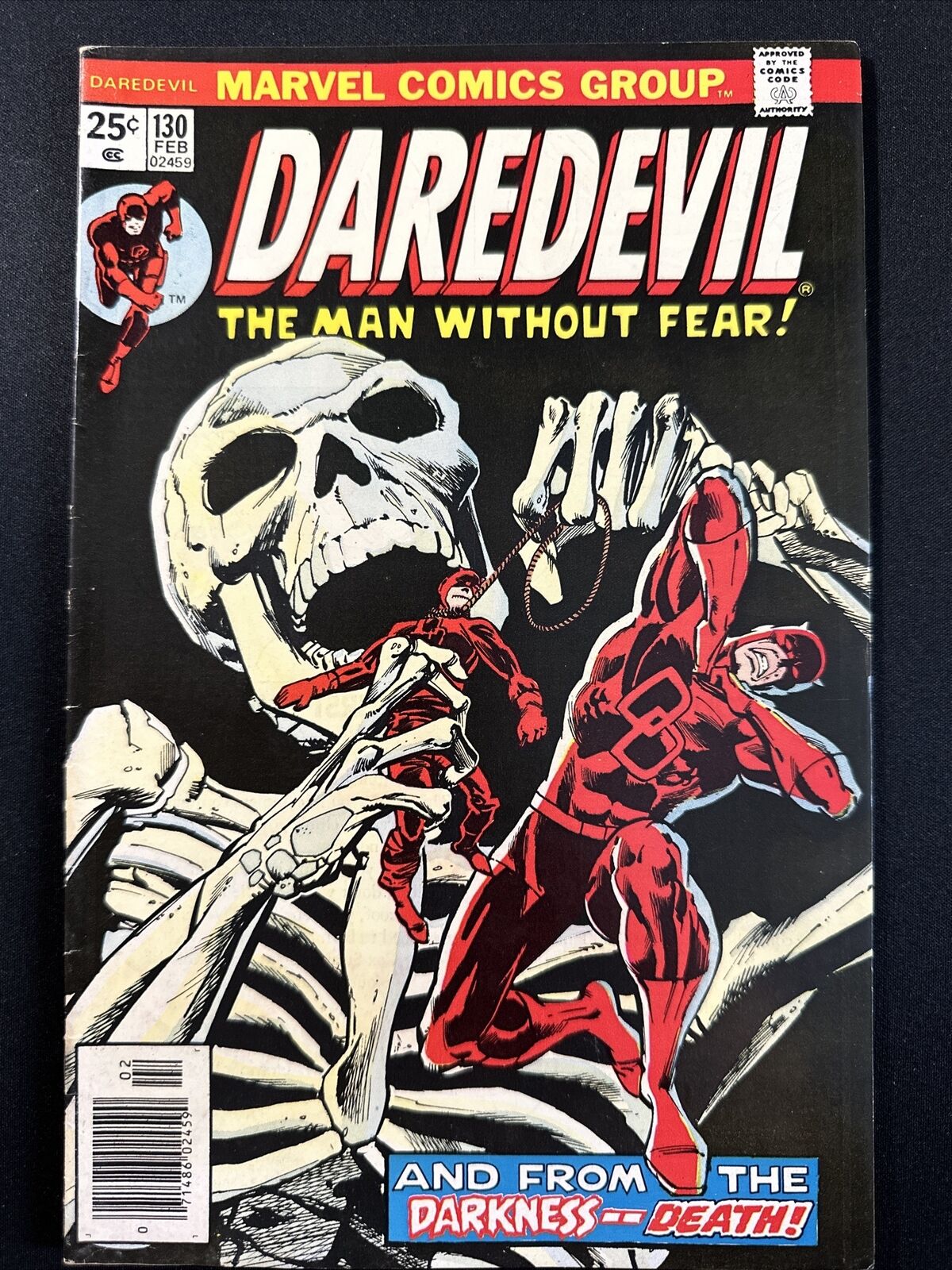 DAREDEVIL #130 Marvel 1976 KEY 1st Print Marvel Comics MVS intact Very Good *A3