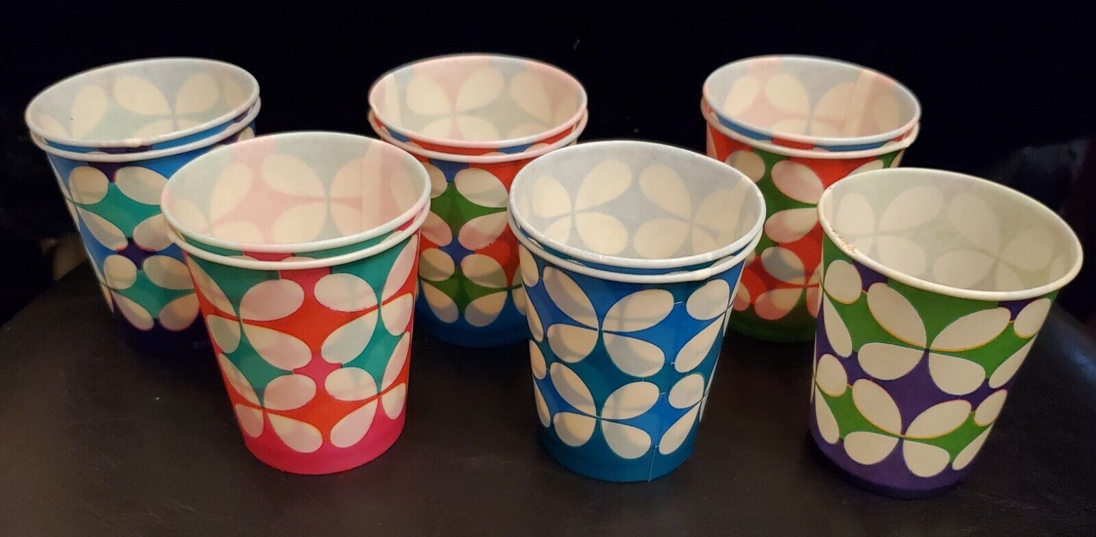 11 Vintage 70's 3oz. DIXIE CUPS #58 NOS Brand New Butterfly Pattern RARE MCM