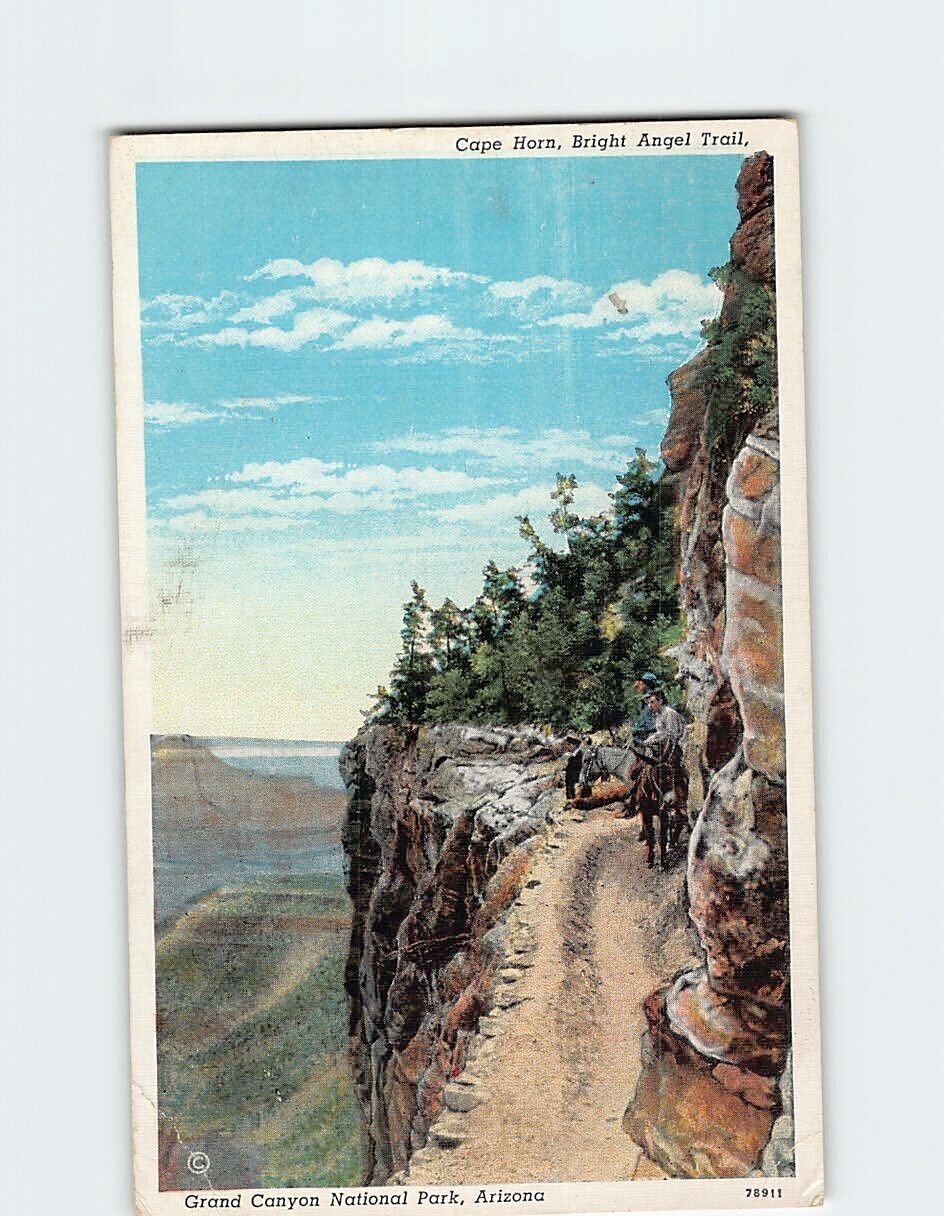 Postcard Cape Horn Bright Angel Trail Grand Canyon National Park Arizona USA