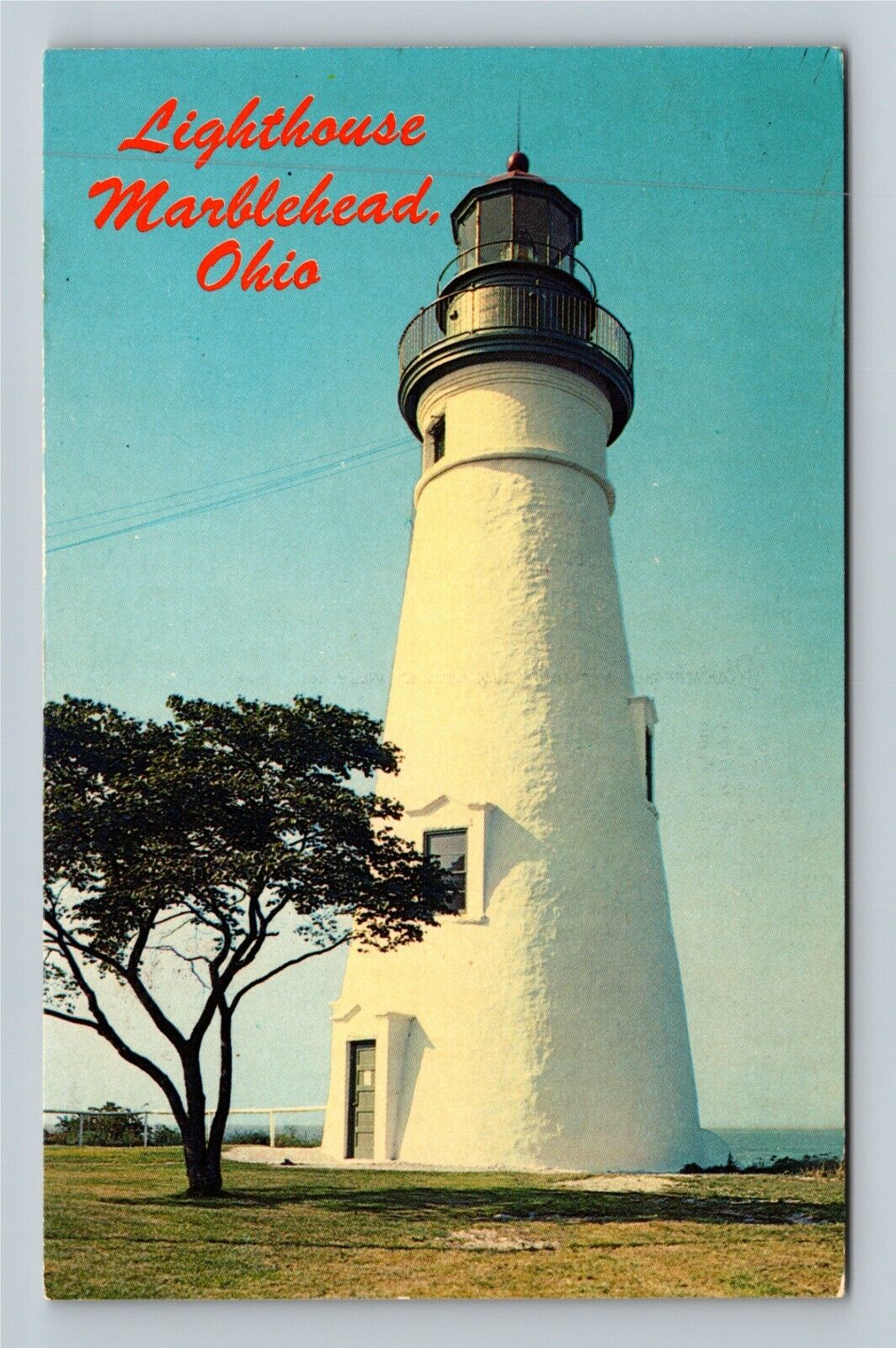 Marblehead OH-Ohio, Historic 1820 Lighthouse, Peninsula, c1967 Vintage Postcard