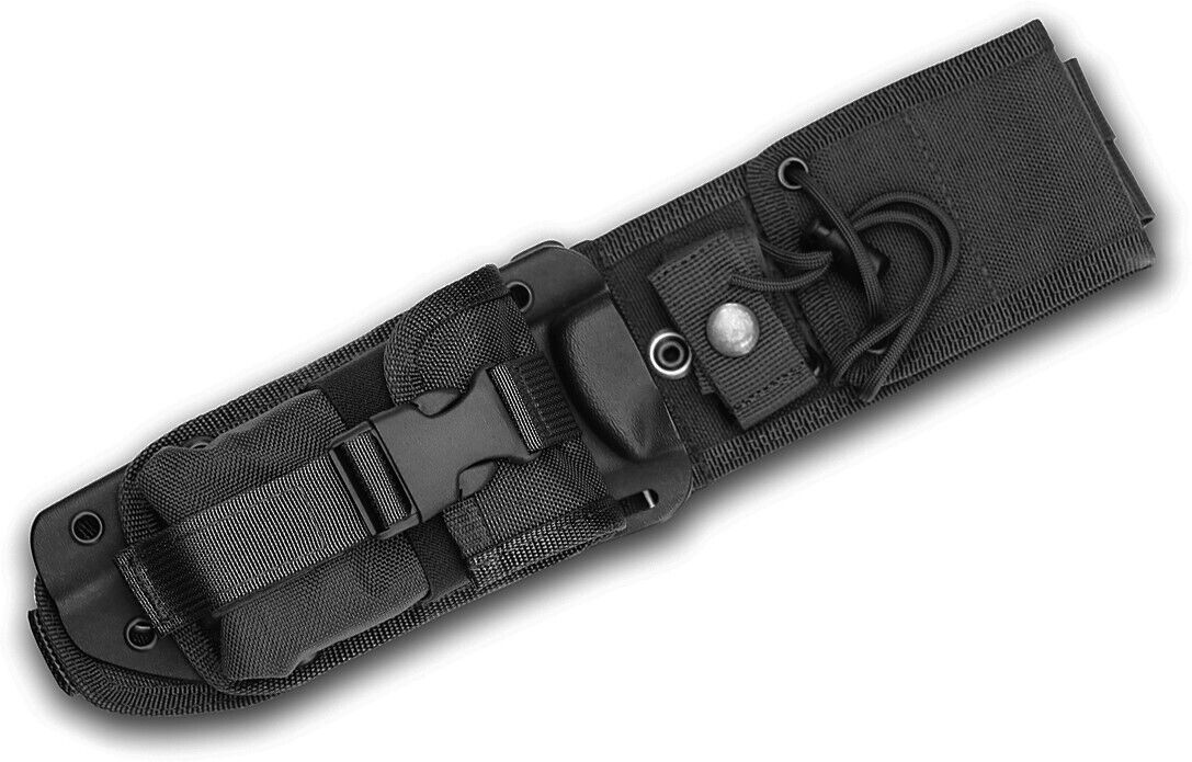 Esee Knives ESE-ESEE-5-MBSP-B 2019 5 Kydex Sheath & Molle Back Pouch - Black