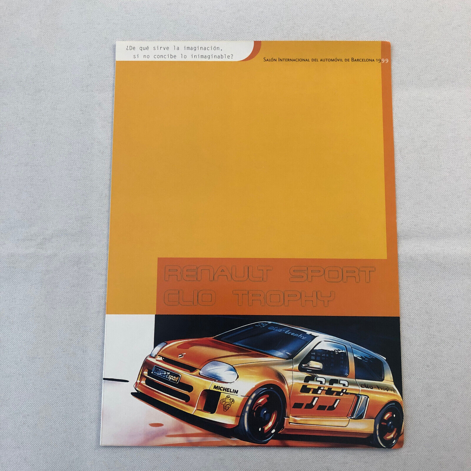 Renault Sport Clio Trophy Racing Car Sales Brochure Catalog Barcelona Spanish
