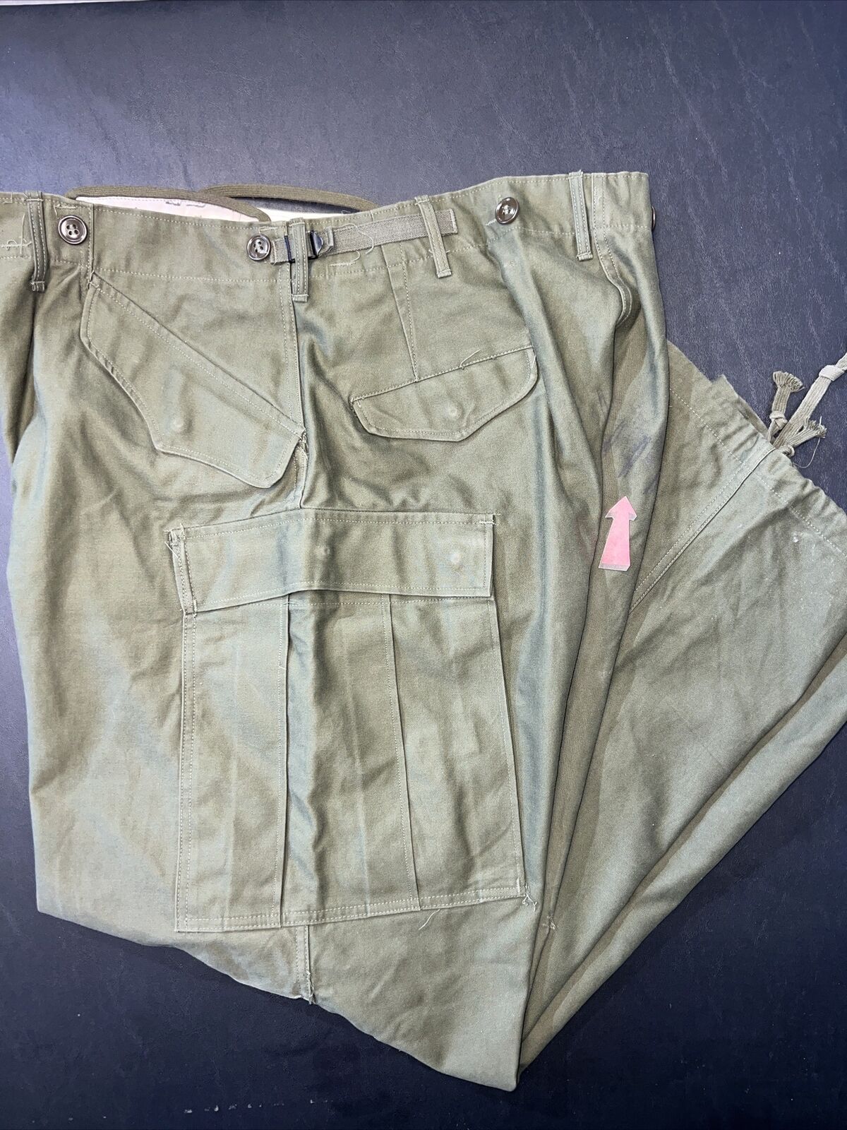 Vintage M51 OD Field Trousers Shell Field M-1951 Pants size MEDIUM REGULAR  K-66