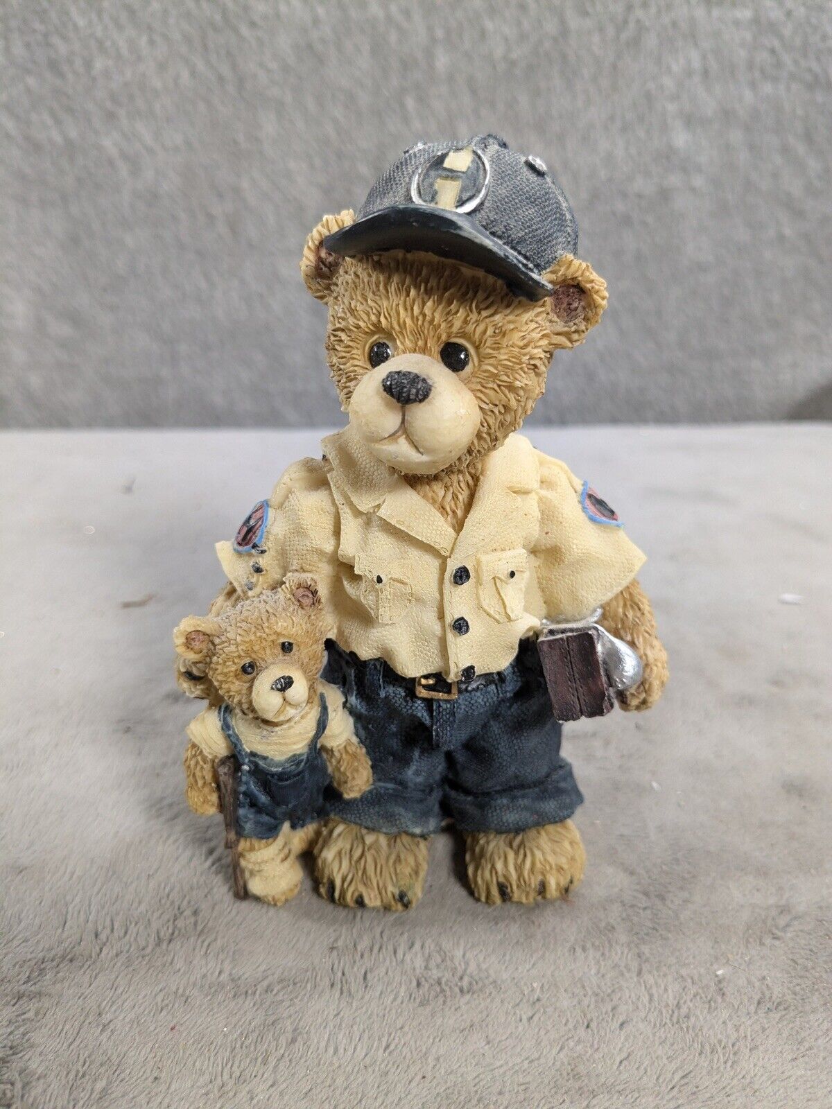 Medic EMT Scout Resin Bear with Little Bear Figurine 5”