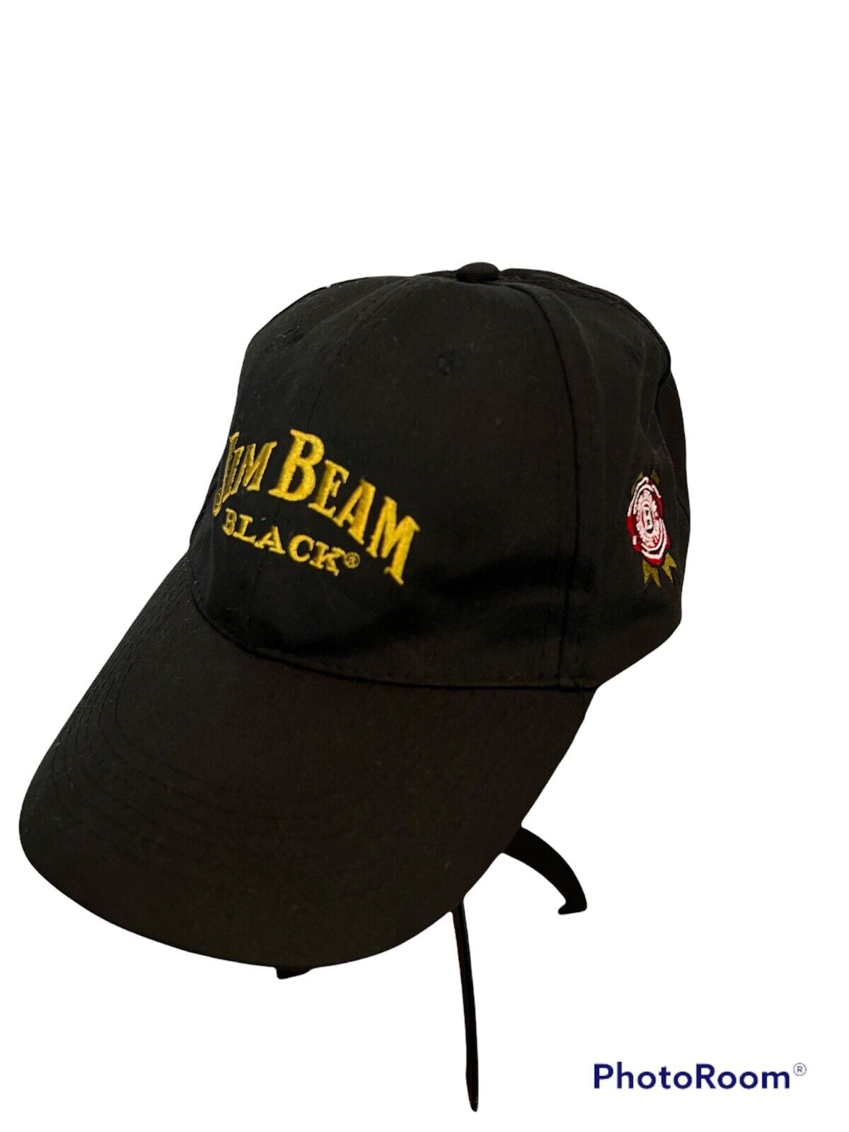 JIM BEAM BASEBALL HAT CAP BLACK & GOLD EMBROIDERED JIM BEAM - Adjustable