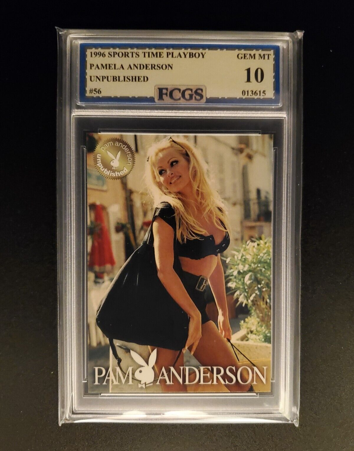 1996 Sports Time Playboy Pamela Anderson #56 - Graded 10 [FCGS] GEM-MT