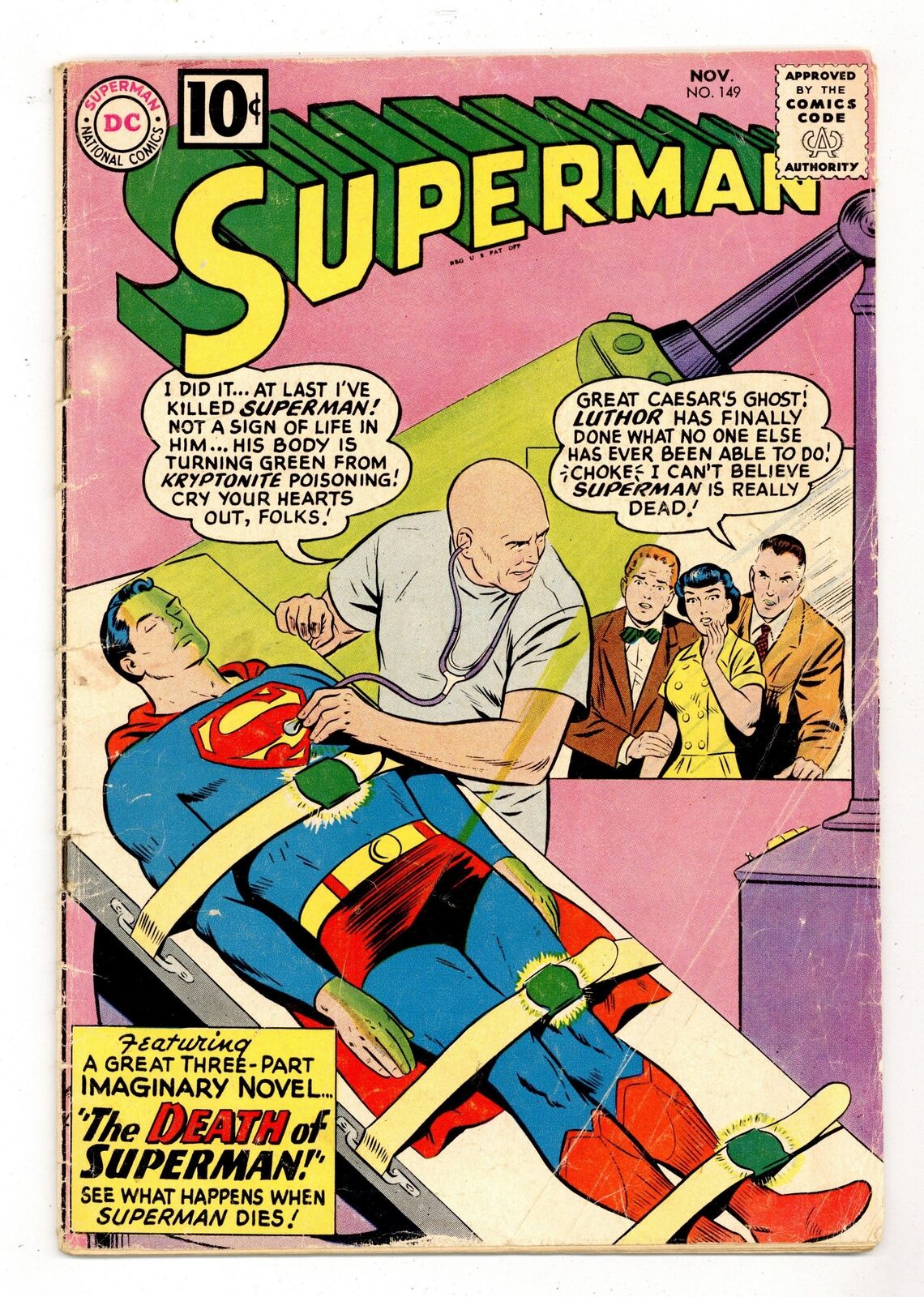 Superman #149 GD+ 2.5 1961