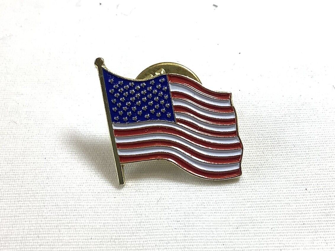 Lapel Pin United States Flag Vintage USA Enamel Lapel/Hat Pin Tie Tack Badge