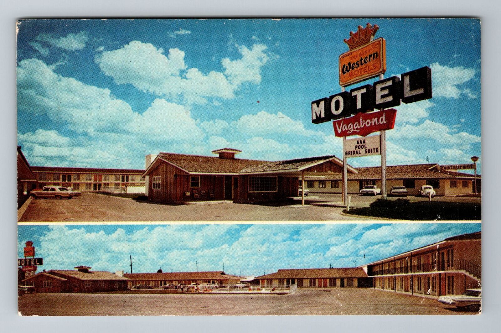 Hays KS-Kansas, Vagabond Motel, Scenic Exterior View, Vintage Postcard