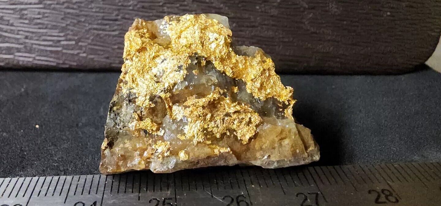 Gold Ore Specimen 18.6g Huge Stunning Crystalline Gold - 2603