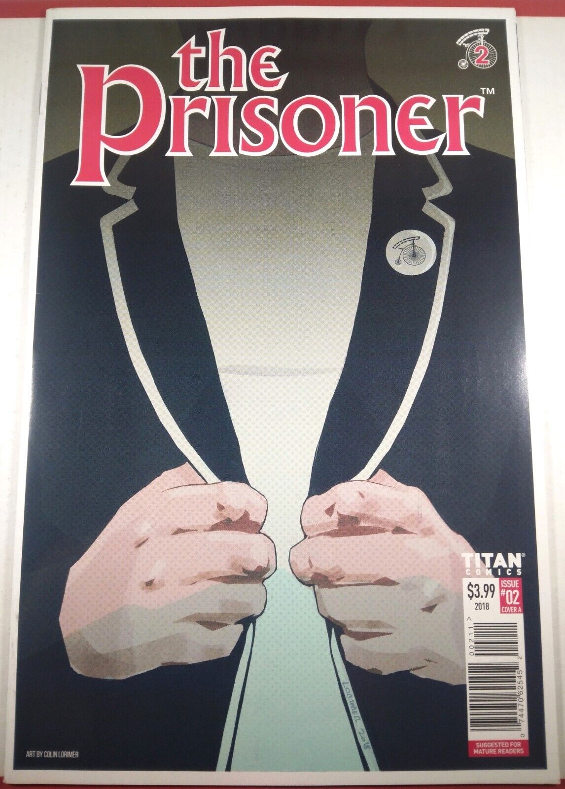 🔥 THE PRISONER #2 A COLIN LORIMER Titan Comics 2018 BBC RARE LOW PRINT RUN VF-