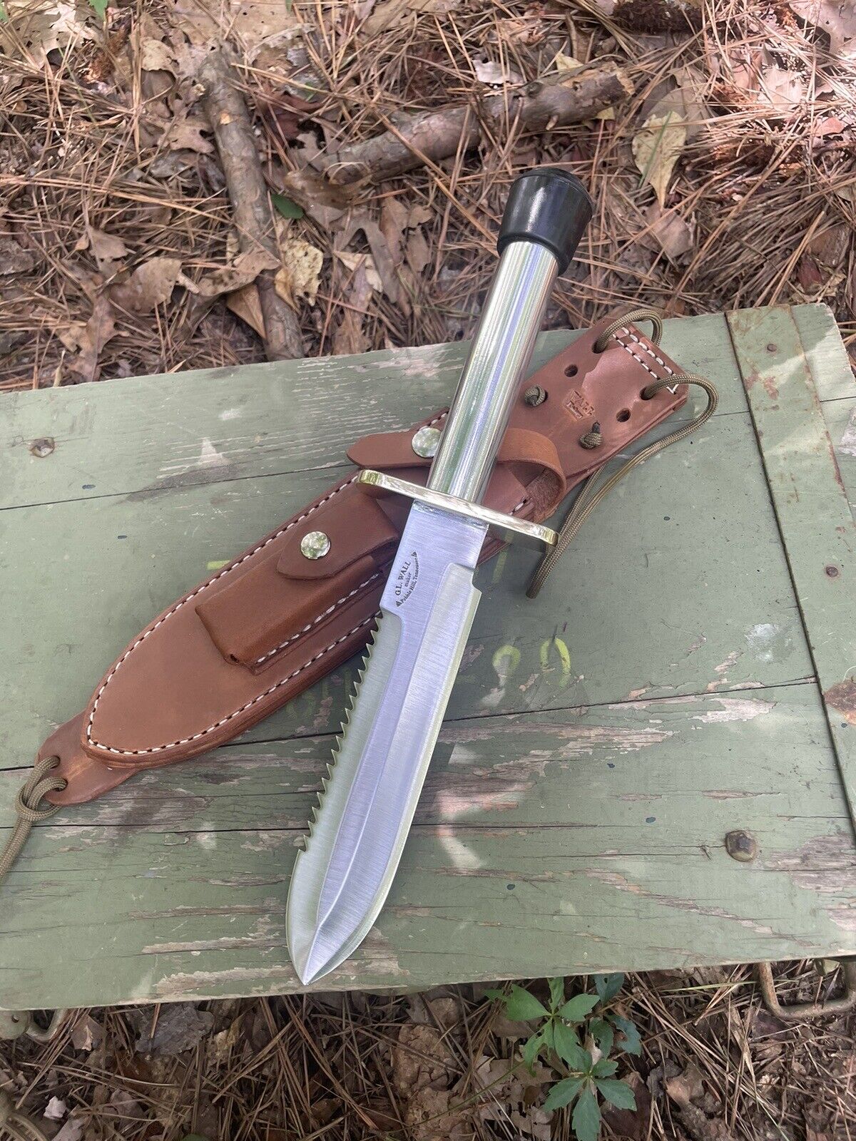 Wall Knives, Crutch Tip Model 18 Attack ,  With model C Sheath