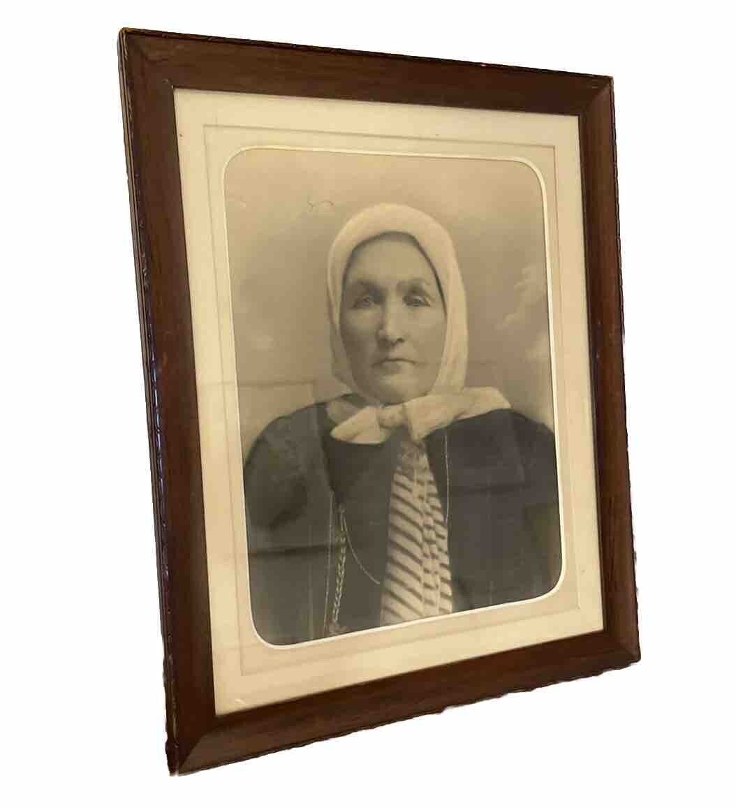 Antique Judaismus Overpainted Signed Antique Photo  1860