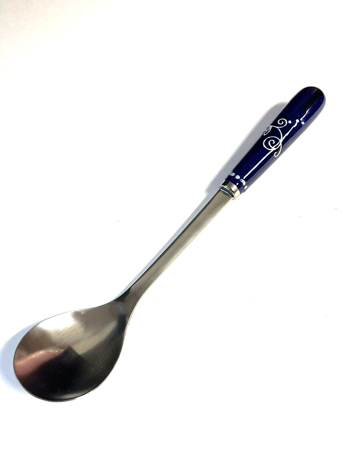 Temp-tations by Tara Old Porcelain Blue & White Handle 12” Large Serving Spoon