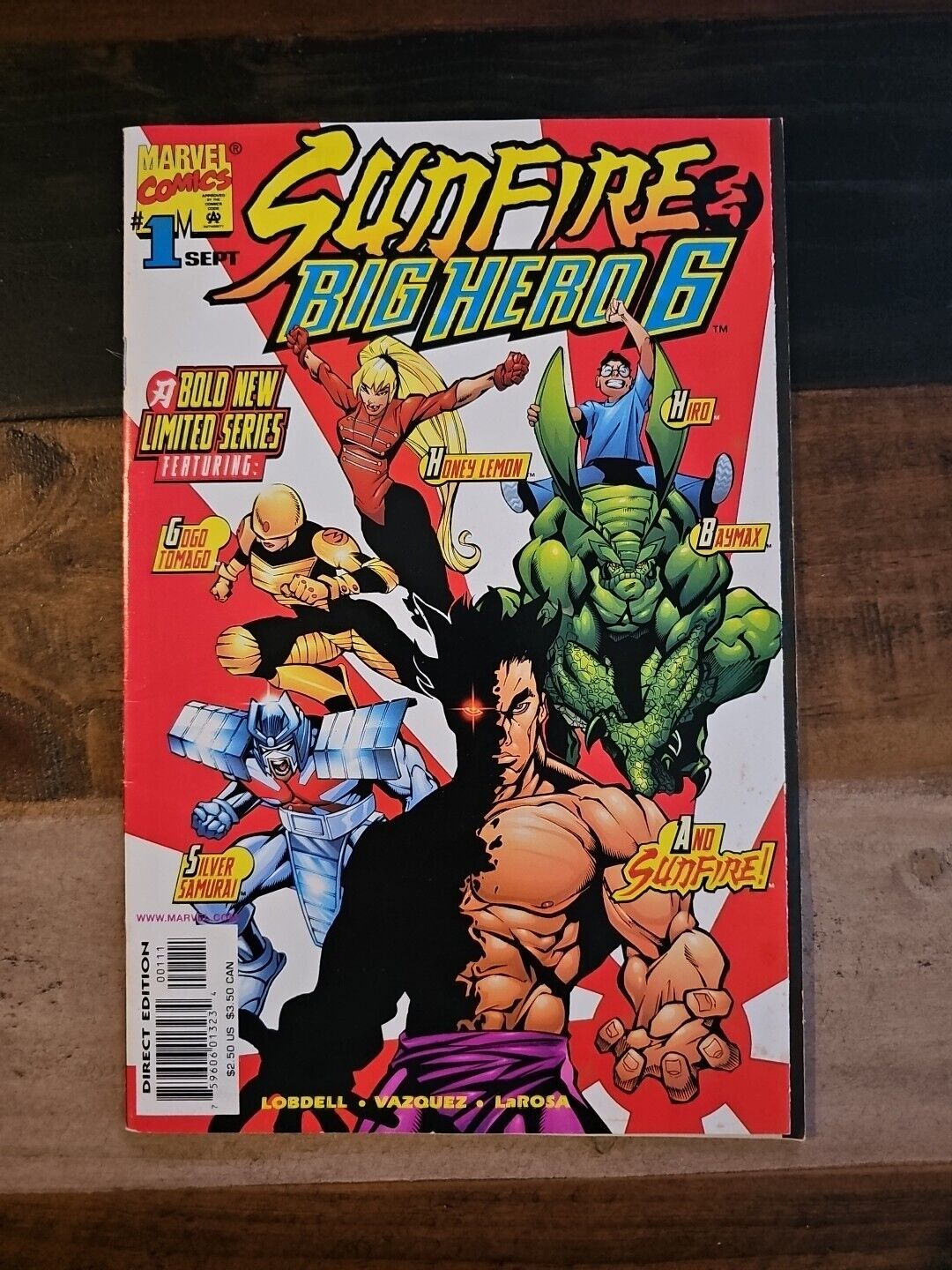 Vintage Sunfire and Big Hero 6 #1 Marvel Comics 1998 1st team appearance