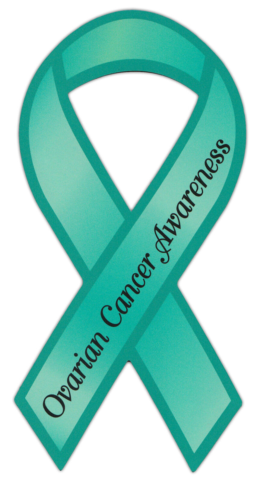 Ribbon Awareness Support Magnet - Ovarian Cancer - Cars, Trucks, Refrigerator