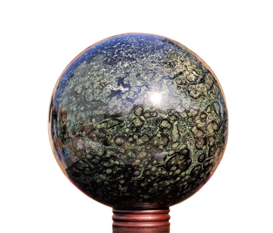 100MM Large Green Kambaba Jasper Crystal Sphere Hand Carved Crystal Sphere