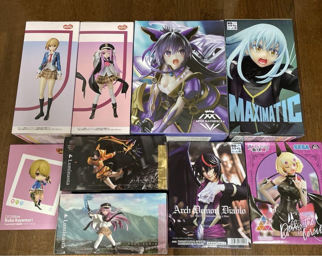 Anime Mixed set Tensura etc. Girls Figure lot of 9 Set sale character Goods