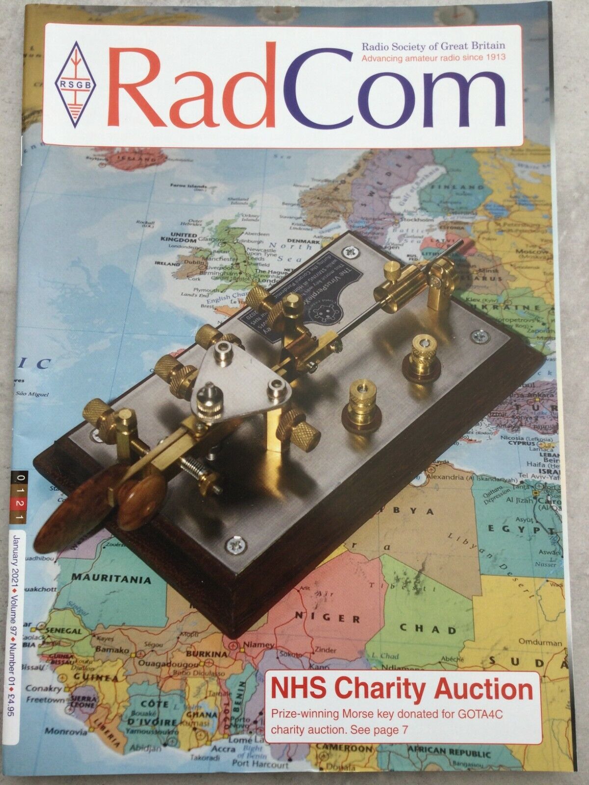 Rad Com (Radio Communication) Magazine - January 2021 - RAF Radio reserve