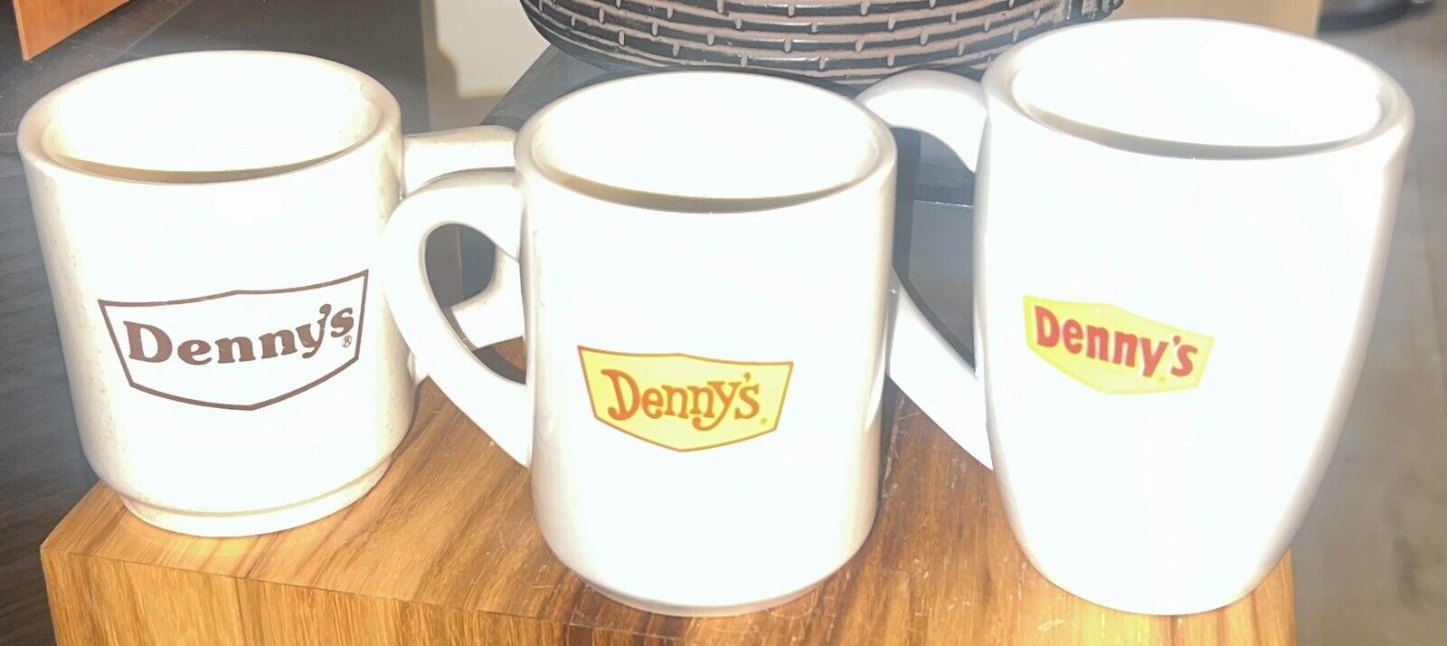 3 Vintage Denny's Coffee Cups Mint 1 Heat Activated Color Changing