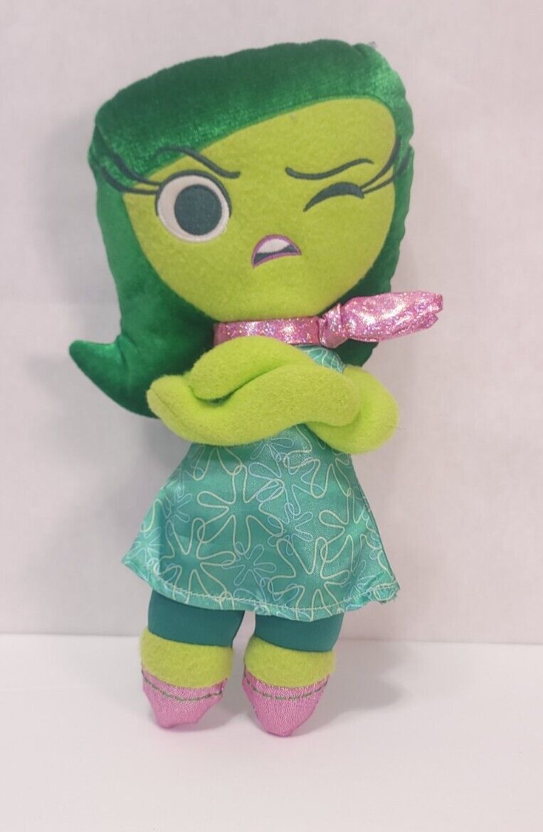 Disney Store Inside Out Disgust Green Doll Stuffed Plush Pixar 12”