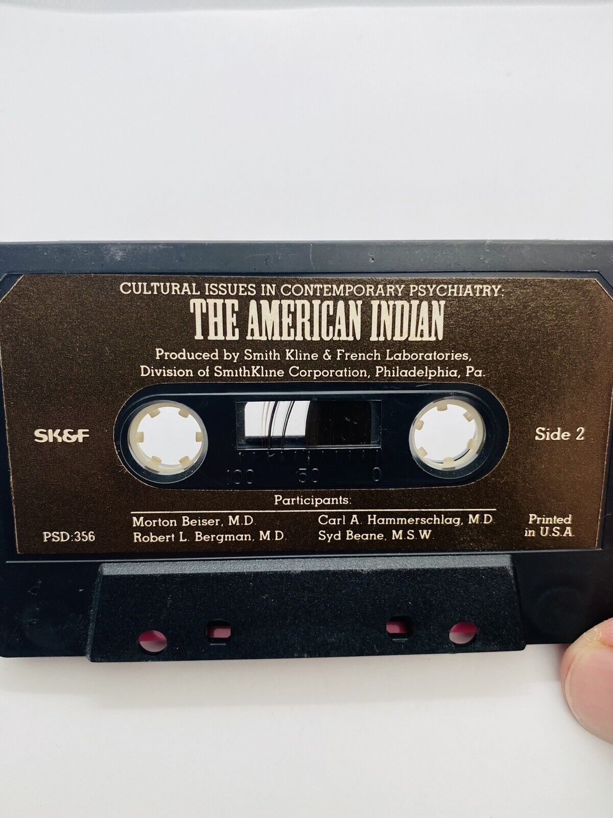 THE AMERICAN INDIAN CULTURAL ISSUES SMITH KLINE MEDICAL TAPE RARE 1976 CASSETTE