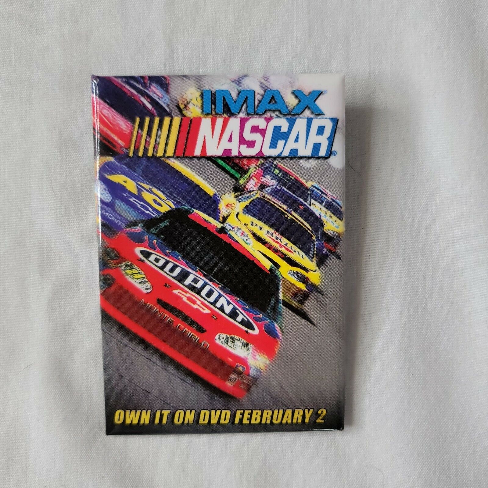 IMAX NASCAR Promo PIN 2003 Movie DVD Wal Mart Employee Button Pinback