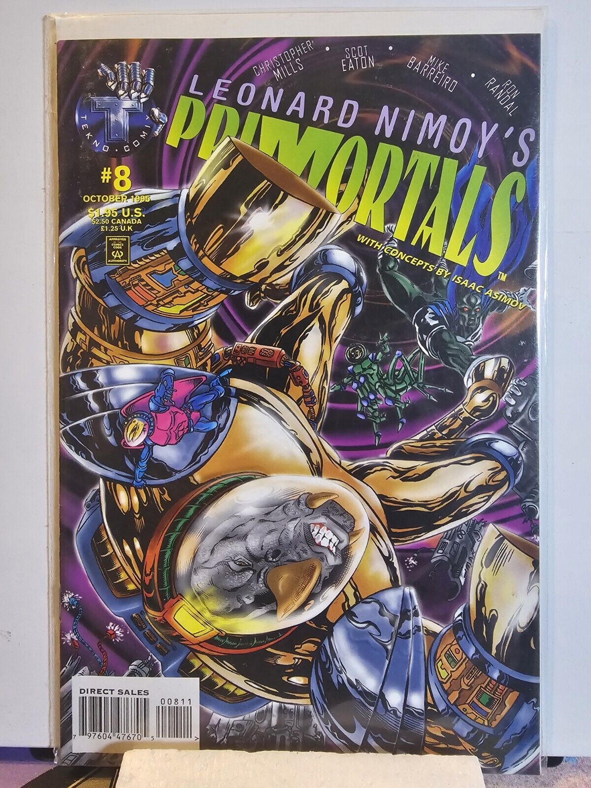 Leonard Nimoy's Primortals #8 Comic 1995 Tekno Comics