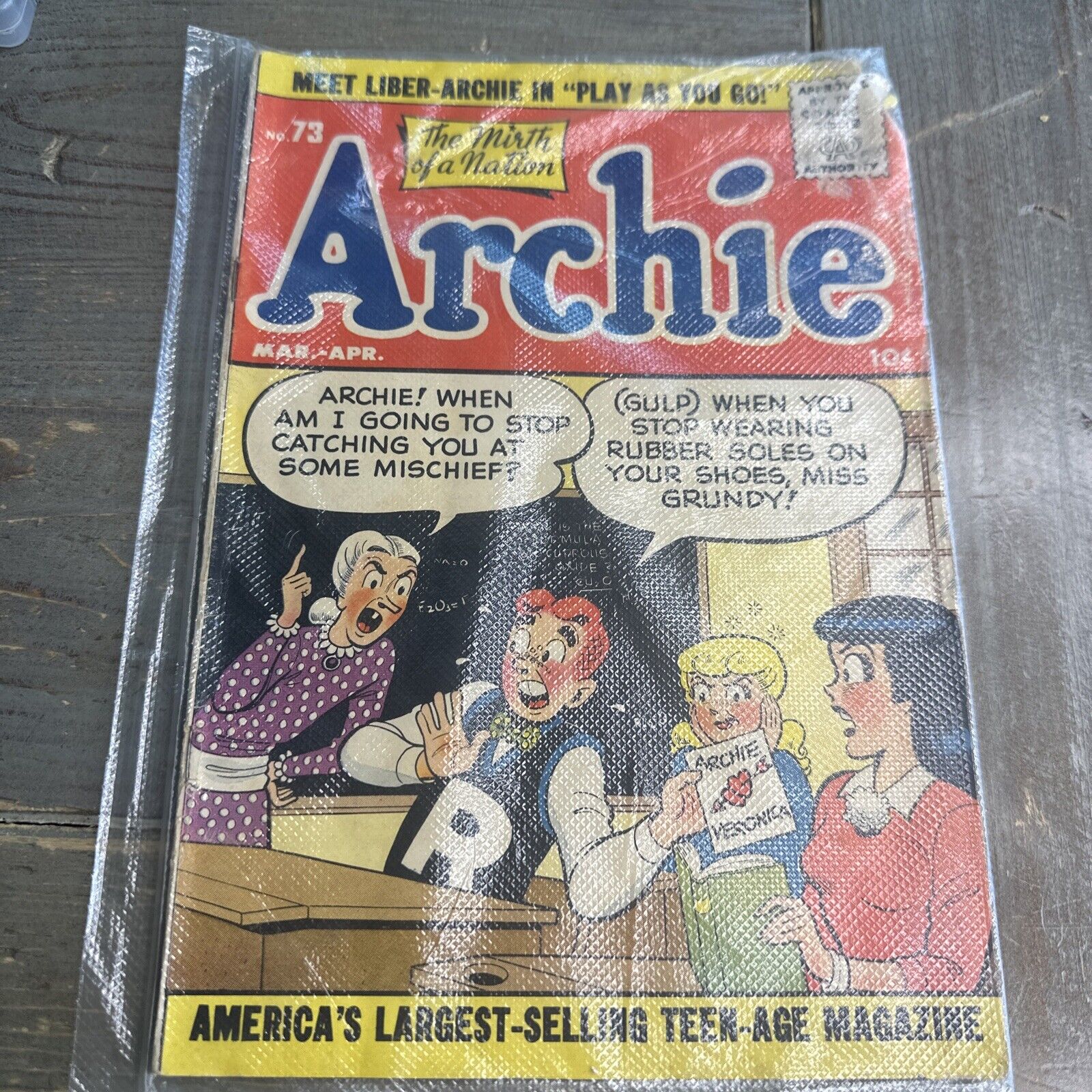 Vintage Comic Archie #73 -  1955