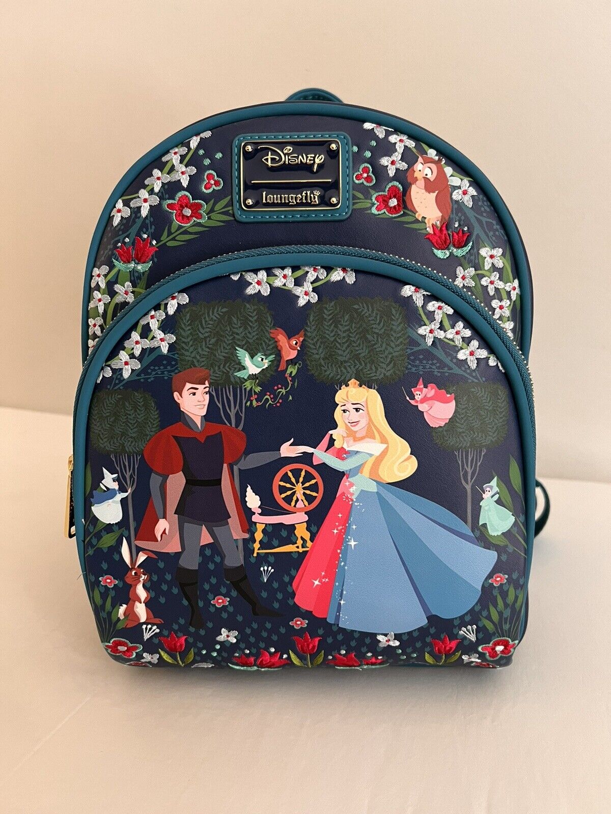 Loungefly Disney Sleeping Beauty Floral Mini Backpack BoxLunch Exclusive
