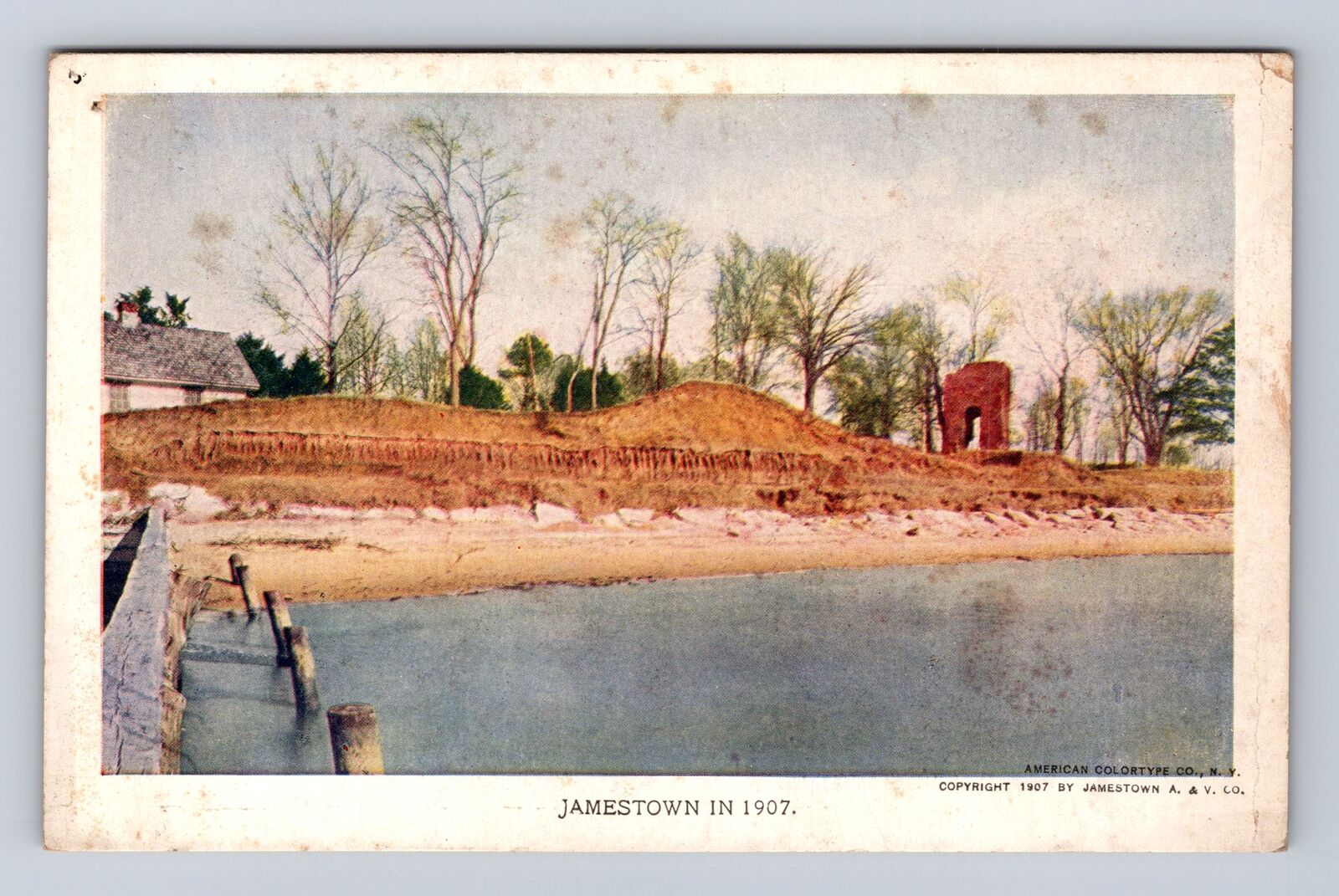 1907 Jamestown Virginia Exposition, #18 Current Landing Place Vintage Postcard