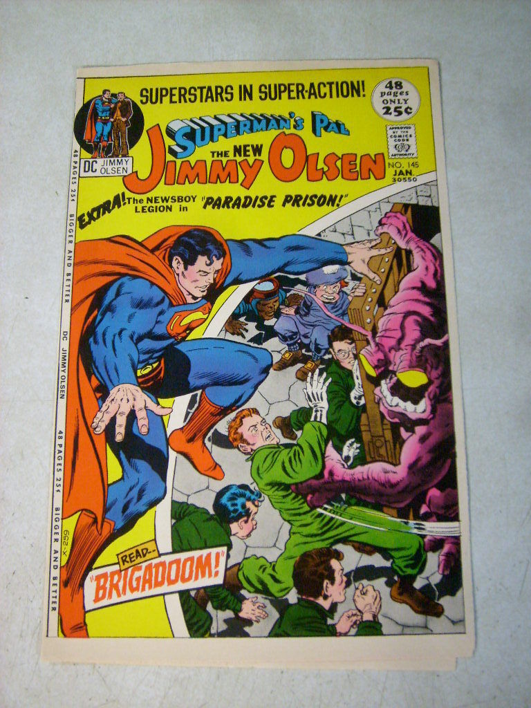 SUPERMANS PAL JIMMY OLSEN #145 ART original cover proof JACK KIRBY 1972 DC