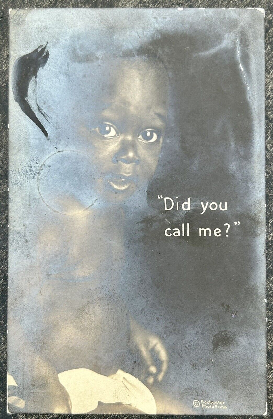 1916 African American Baby.  Real Photo Postcard. Rare. Ogden Utah Postmark.