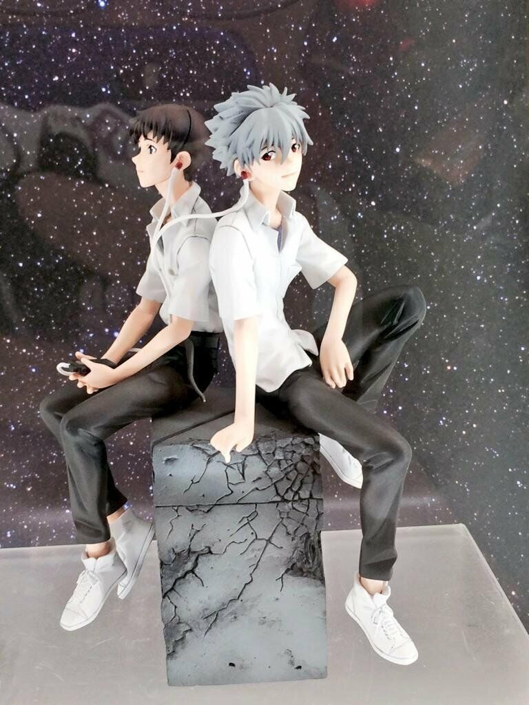 Anime Neon Genesis Evangelion Nagisa Kaworu ＆ Ikari Shinji Figure Without Box