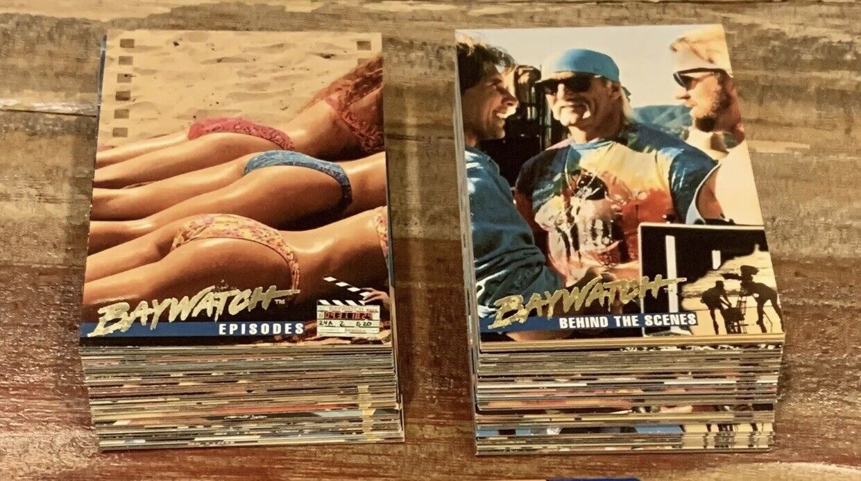 BAYWATCH 1995 SPORTS TIME COMPLETE BASE CARD SET OF 100 TV DAVID HASSELHOFF