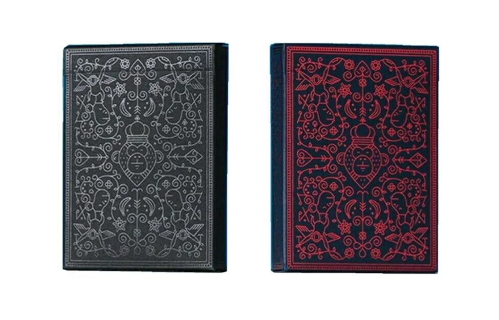 Black & Red MailChimp Playing Cards 2 Decks by Theory11