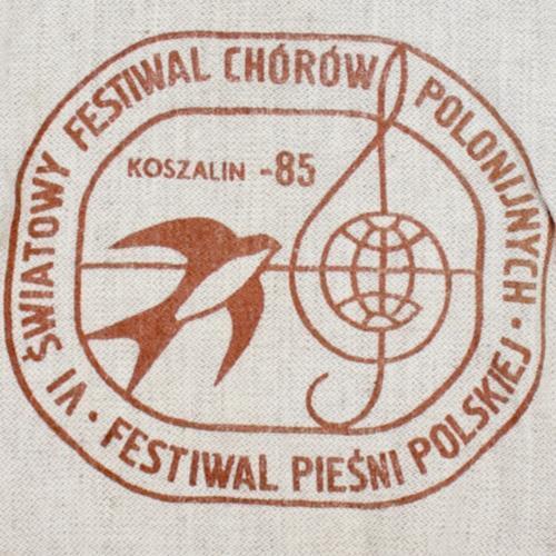 Vintage POLISH SONG FESTIVAL CHOROW KOSZALIN 1985 Global Souvenir Bag 