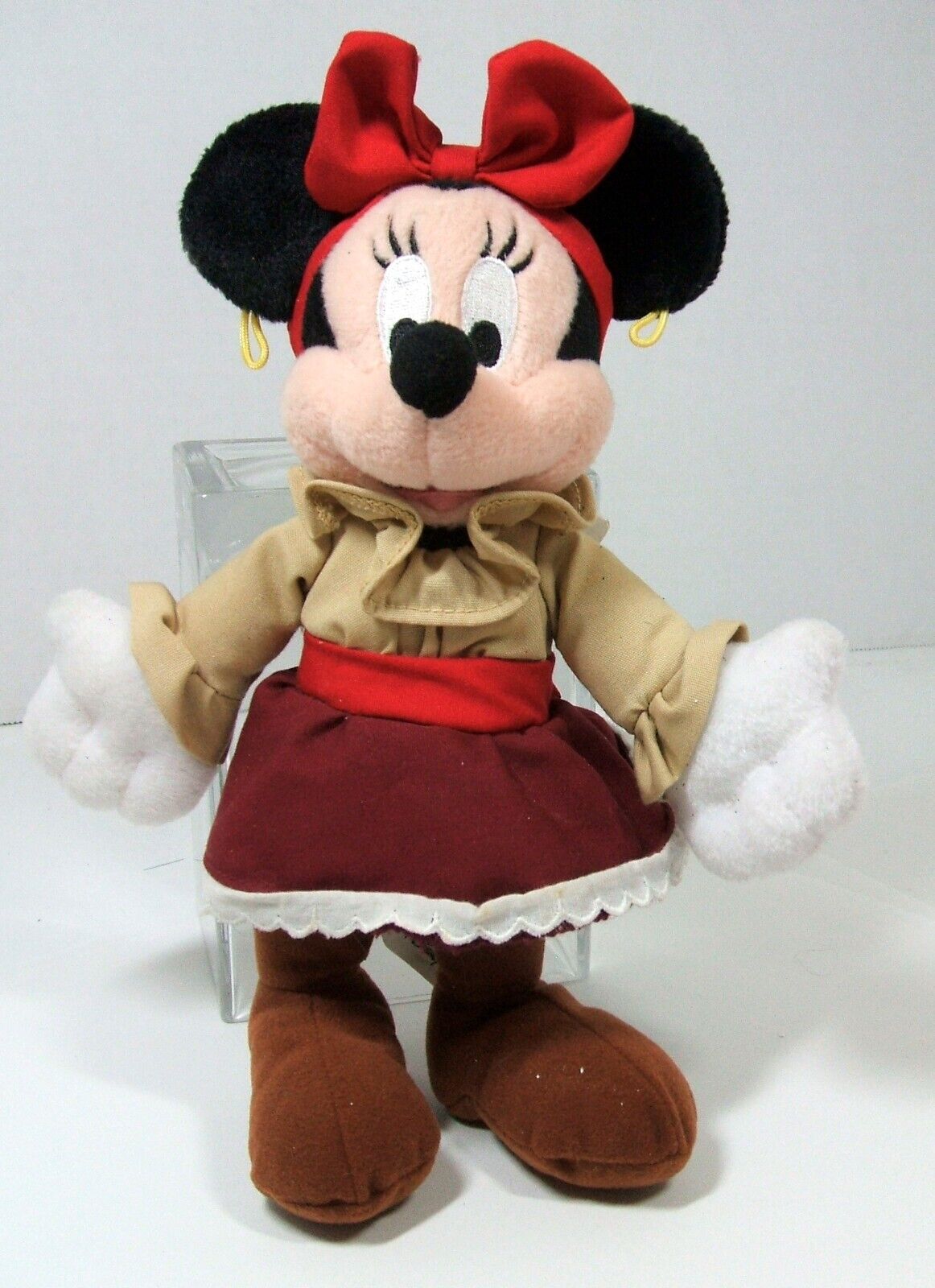 New Orleans Square Pirate Minnie Mouse Plush  Bean Bag Disneyland  WITH TAGS